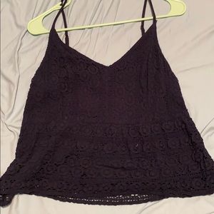 Abercrombie and Fitch Lace peplum top
